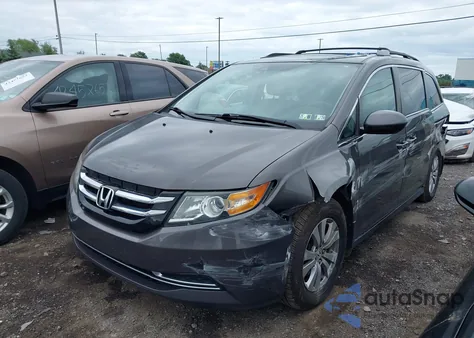 2014 Honda Odyssey Ex-L из США, поврежденный, VIN 5FNRL5H60EB003428